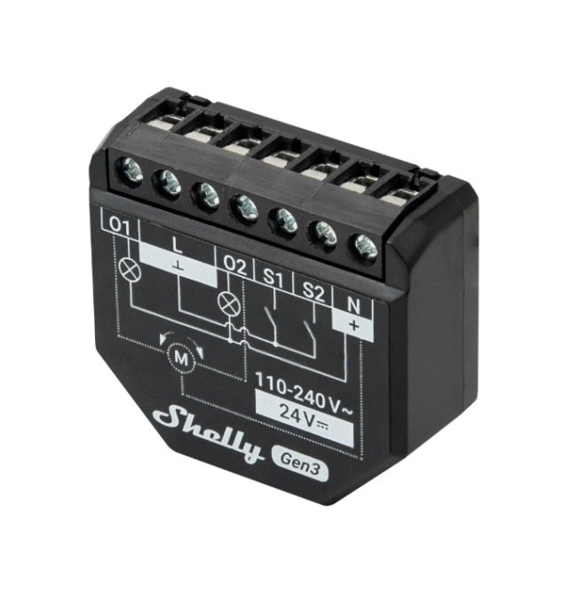 Relé Shelly 2PM GEN3 Wi-Fi Dual Medición de Consumo