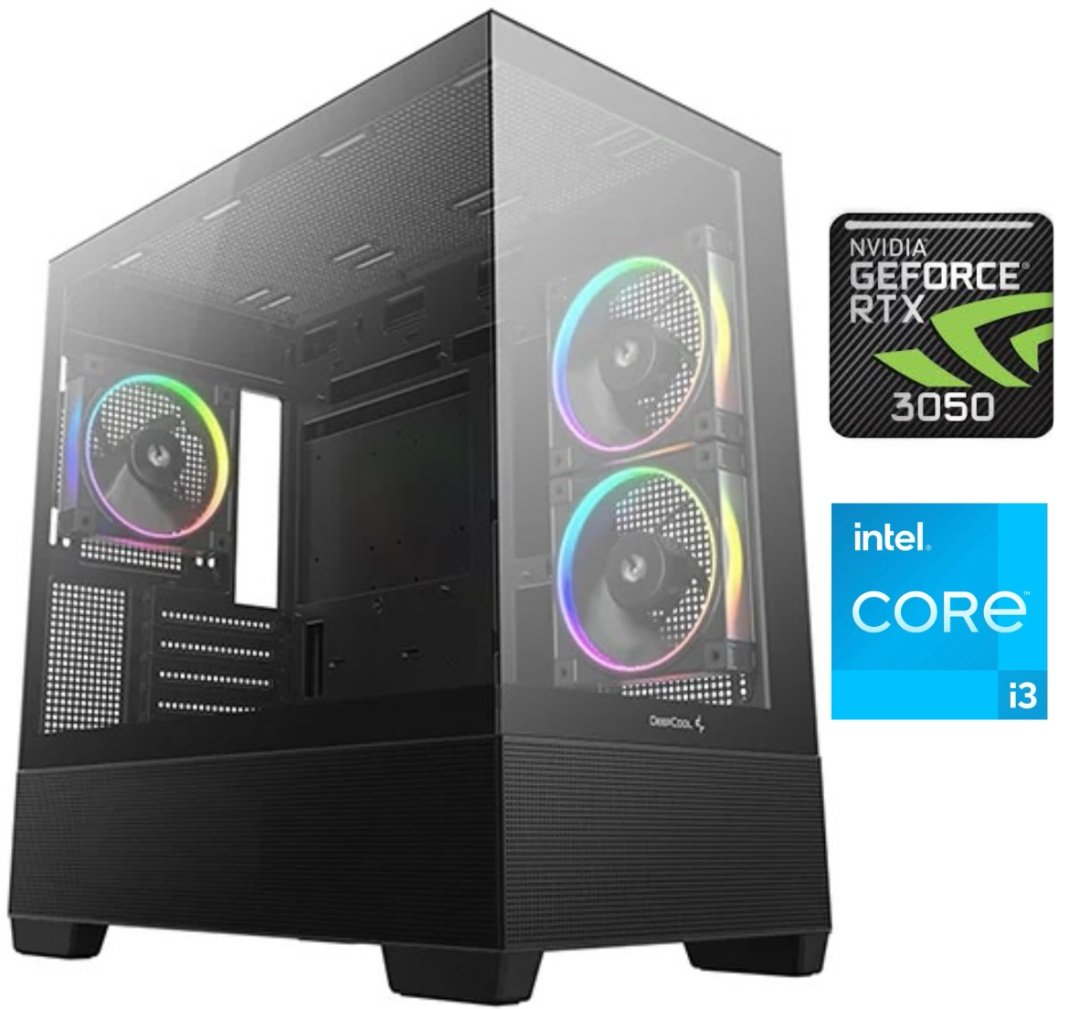 Equipo Gamer Core i3 14100F, 16GB, 1TB, RTX 3050 6GB
