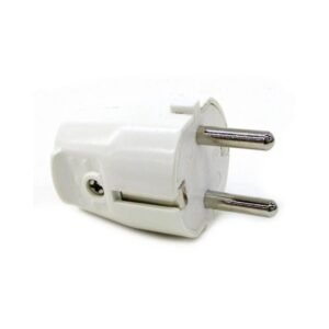 Ficha Schuko Blanca con Tierra 16A