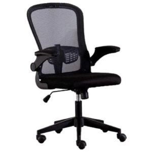 Silla de Oficina Lumax Weir Ergonómica Giratoria Negra