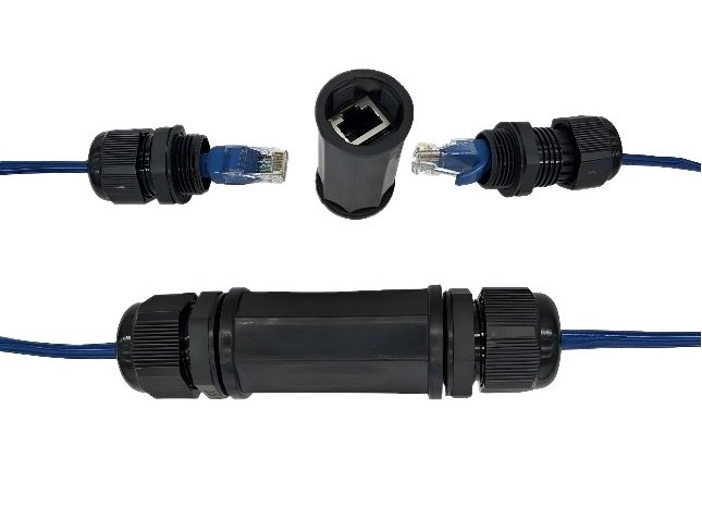 Adaptador Cupla RJ-45 Gigabit Exterior Hembra/Hembra