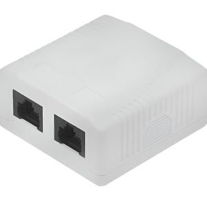 Caja de Pared NRG+ RJ-45 2 Puertos CAT5E