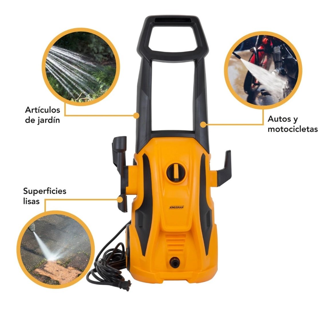 Hidrolavadora Kingsman Portátil 1600W 138 Bar