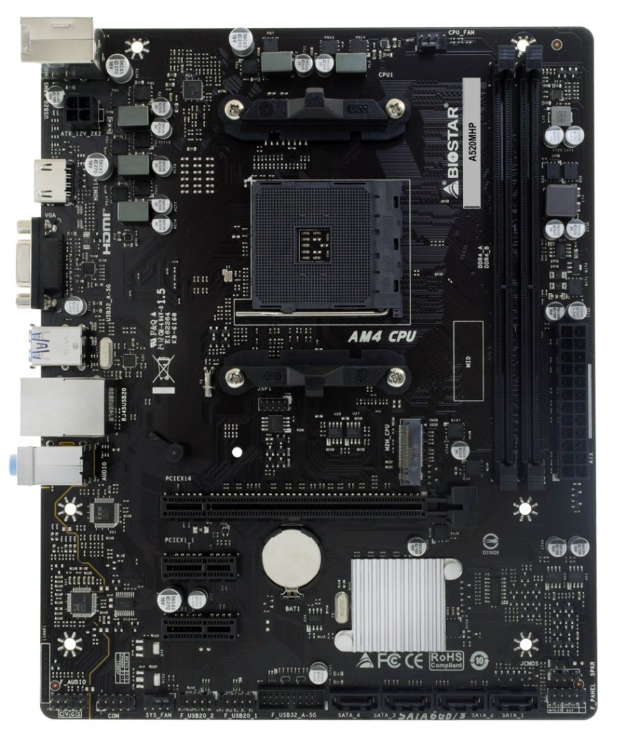 Motherboard Biostar A520MHP AM4 DDR4 Micro-ATX