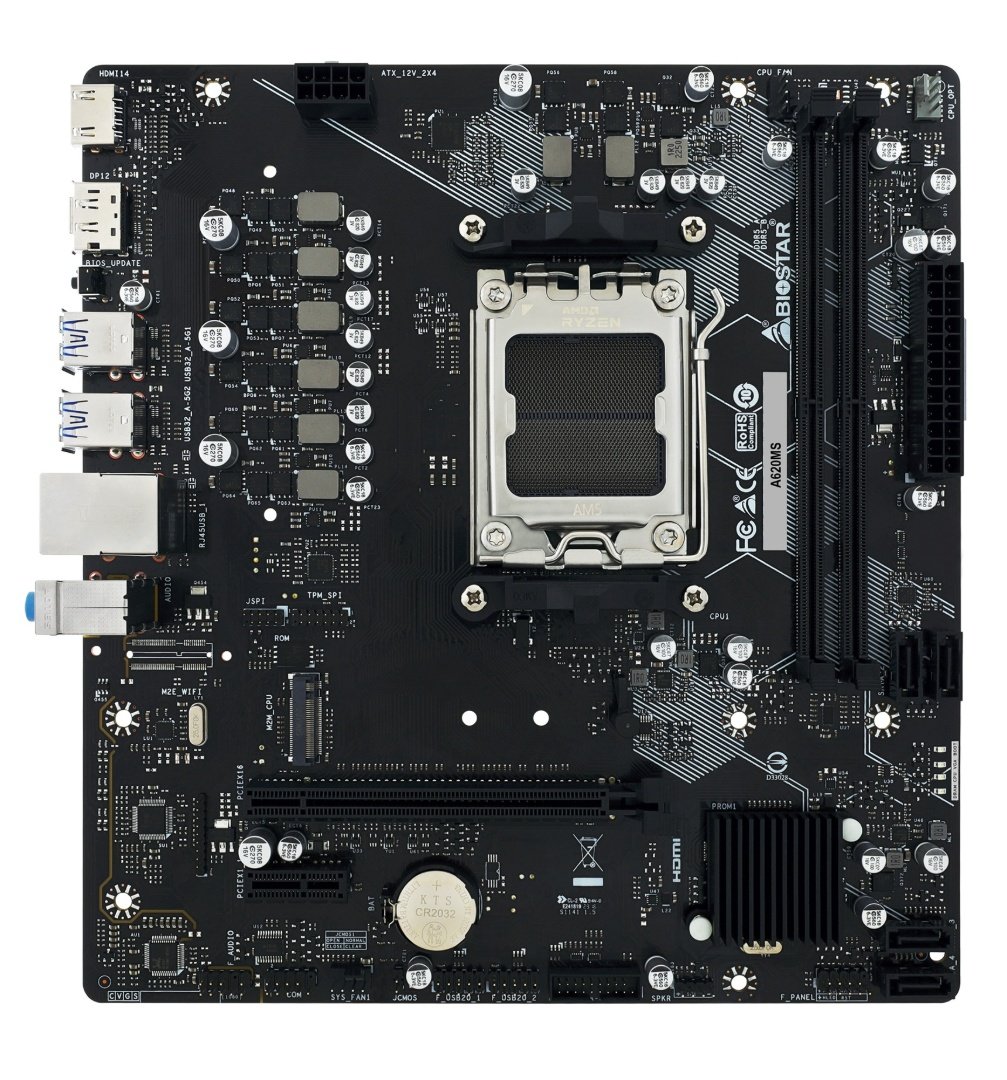 Motherboard BioStar A620MS AM5 DDR5 Micro-ATX