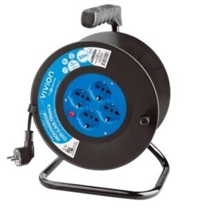 Alargue Carrete Conatel 30m 4xSchuko 2500W