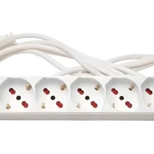 Alargue Conatel 6x Schuko 2500W 3m Blanco