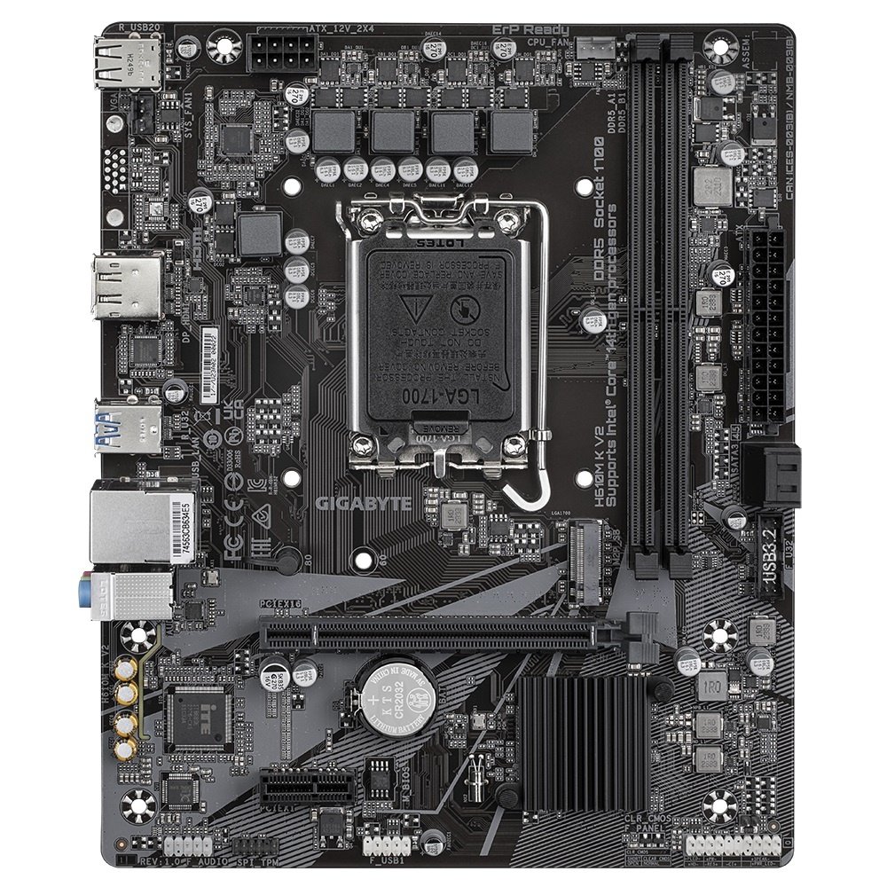 Motherboard Gigabyte H610M K V2 LGA 1700 DDR5 Micro ATX