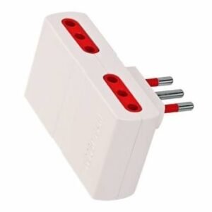 Adaptador de Corriente Conatel 4x3L a Ficha 3L Blanco