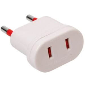 Adaptador Conatel de Ficha S/T a Americana S/T Blanco