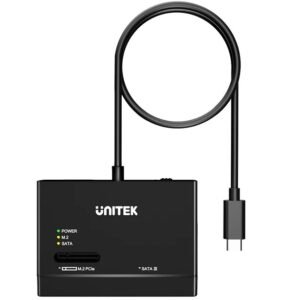 Adaptador Externo Unitek USB-C para discos 2.5", 3.5" y M.2