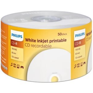 CD-R Philips 52x 700MB 80min Printable Bulk 50 Unidades