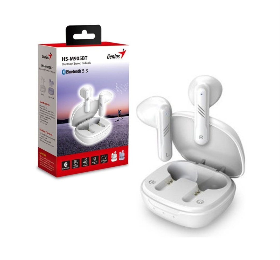 Auriculares Genius HS-M905BT TWS Bluetooth 5.3 Blanco