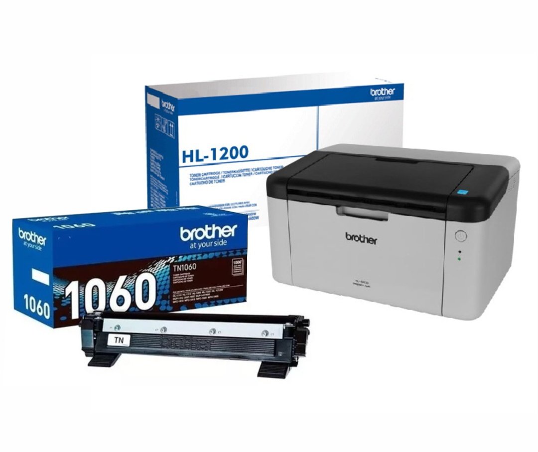 Impresora Láser Monocromática Brother HL-1200 con Tóner TN1060 Original