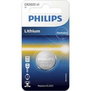 Pila de Litio Philips CR2025 3V Pack Individual