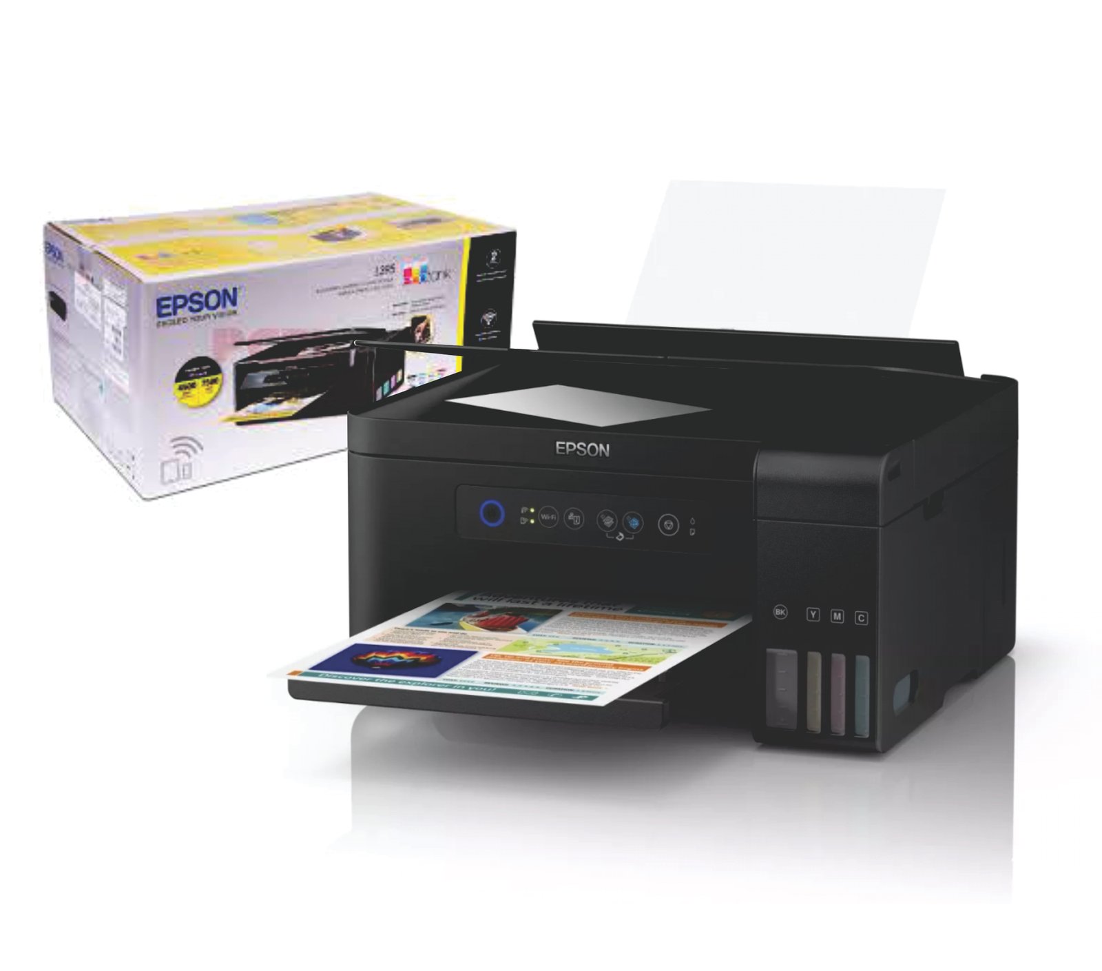 Impresora Multifunción Epson L3210 EcoTank 3 en 1 con Tintas T544 Combo