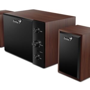 Parlante Genius SW-2.1 350 15W RMS Madera