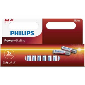 Pilas Alcalinas Philips AAA 1.5V Pack 12 unidades