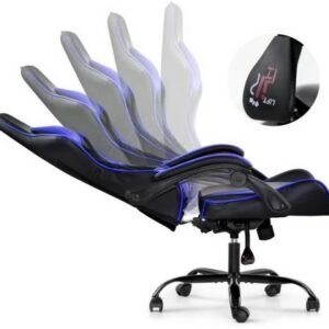 Silla Gamer Lumax ROM Negro/Azul Reclinable
