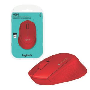 Mouse Logitech M280 Inalámbrico Rojo