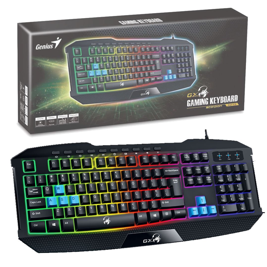 Teclado Genius Scorpion K215 Retroiluminado USB Español