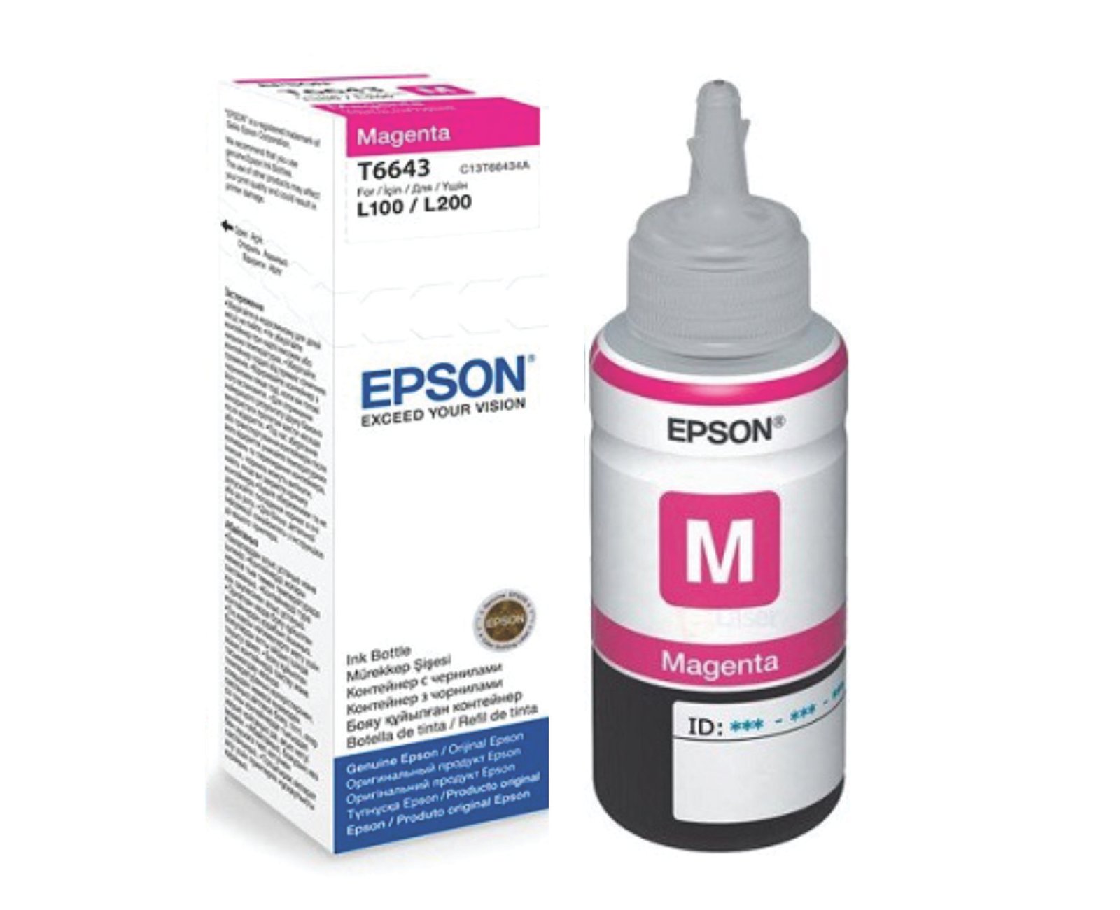 Botella de Tinta Original Epson T664320 70ml Magenta