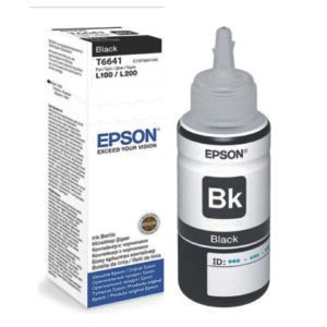 Botella de Tinta Original Epson T664120 70ml Negra