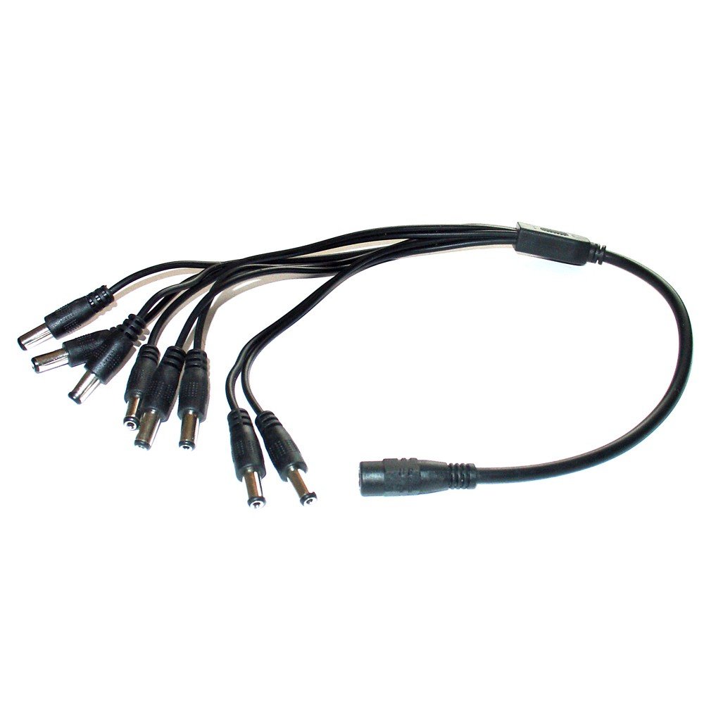 Splitter de Poder para Cámaras CCTV 1 a 8 Salidas