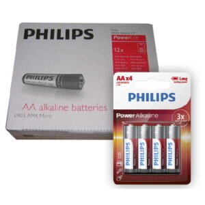 Pack de 12 Blister Pilas Philips Powerlife AA 1.5V x 4 Unidades
