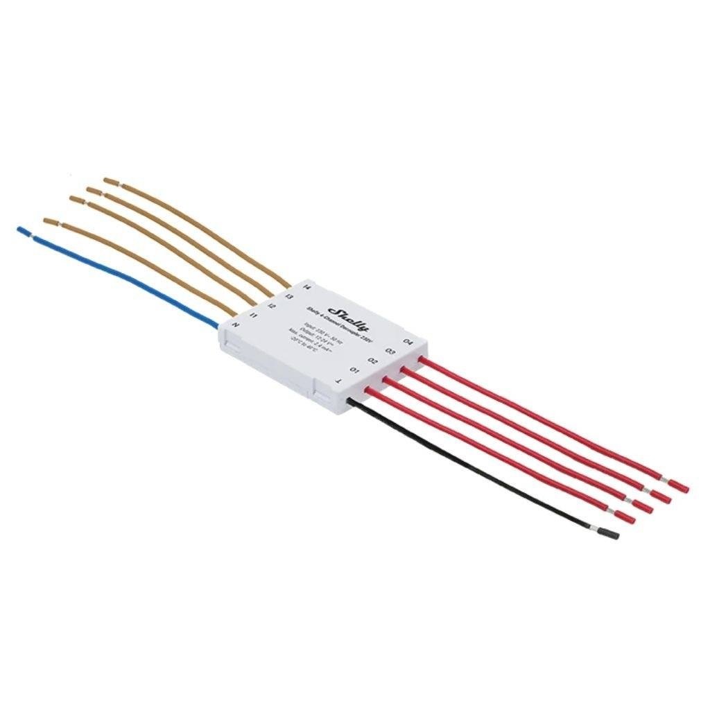 Desacoplador Shelly 4-Channel 230V