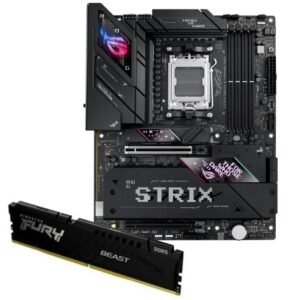 Combo Motherboard Asus ROG Strix B850-E WiFi 7 AM5 + RAM Kingston Fury Beast DDR5 32GB 5600MHz
