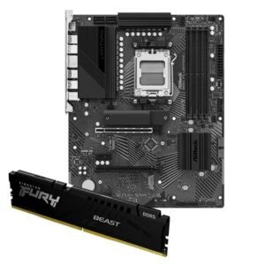 Combo Motherboard Asrock B650 PG Lightning + Memoria Kingston Fury Beast DDR5 16GB 5600MHz