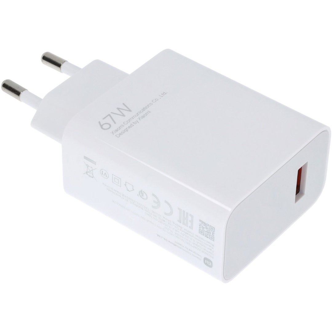 Cargador Xiaomi 67W HyperCharge USB A