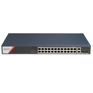 Switch PoE Hikvision Smart 24 Puertos Gigabit + 2 SFP 370W