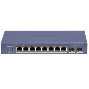 Switch PoE Hikvision Smart 8 Puertos Gigabit Admin + 2 SFP 110W