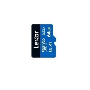 Memoria microSDHC Lexar 64GB 633x UHS-I A1 Blue Series