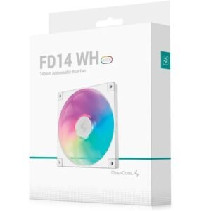 Fan Cooler DeepCool FD14 ARGB Blanco 140mm