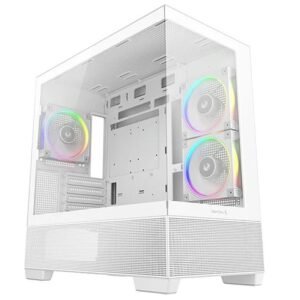 Gabinete DeepCool CG380 3F Panorámico Micro-ATX Blanco