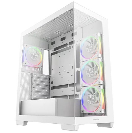 Gabinete DeepCool CG580 4F V2 ATX Paneles de Vidrio Blanco