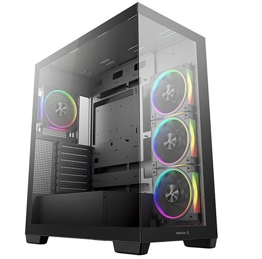 Gabinete DeepCool CG580 4F V2 Paneles de Vidrio Negro