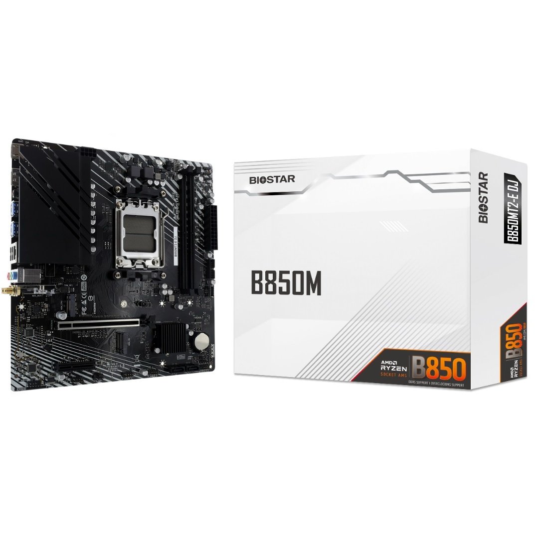 Motherboard BioStar B850MT2-E DJ AM5 DDR5 Micro-ATX