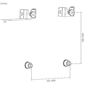 Soporte Fijo Brateck LED-11 para TV hasta 70"
