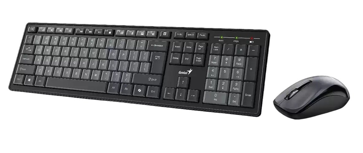 Combo Teclado y Mouse Genius KM-8200 Inalámbrico Negro