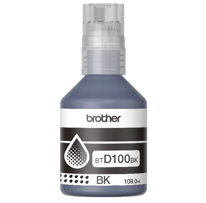 Botella de Tinta Brother BTD100BK Negra