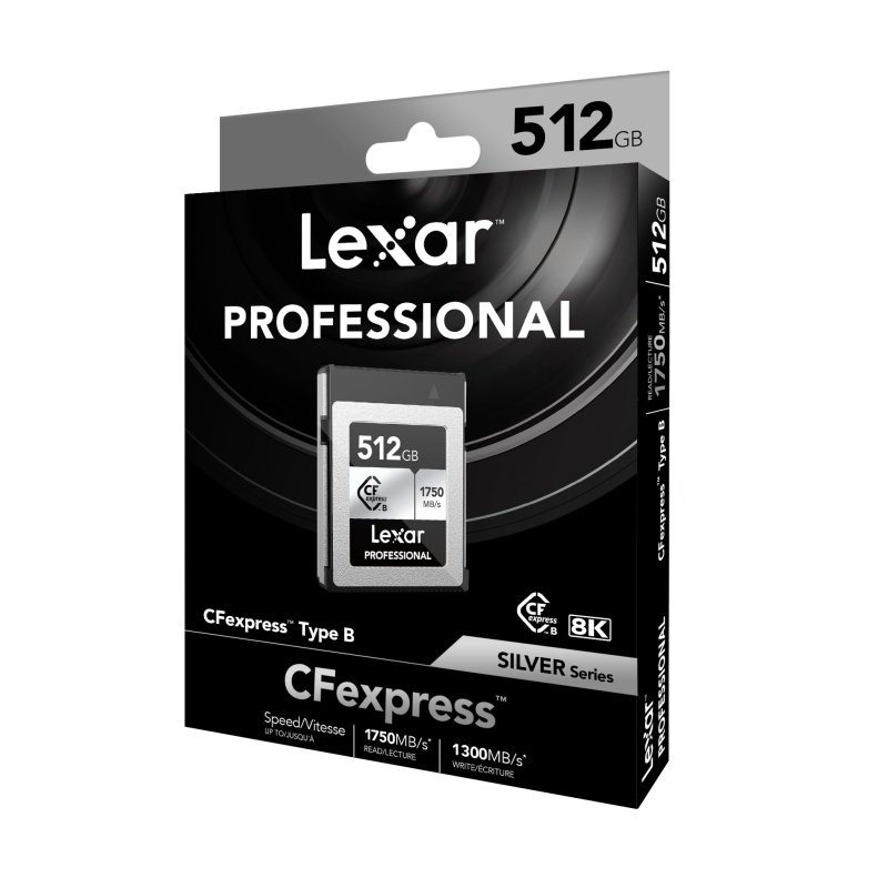Memoria CFexpress Lexar Pro 512GB Tipo B Silver 1750 MB/s