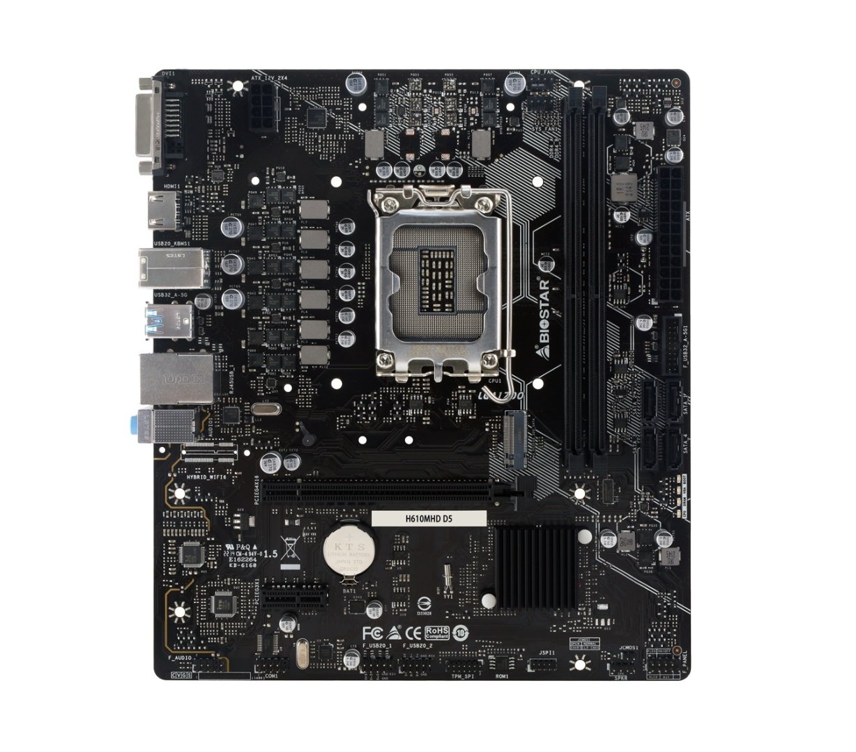 Motherboard BioStar H610MHD D5 LGA 1700 DDR5 Micro-ATX