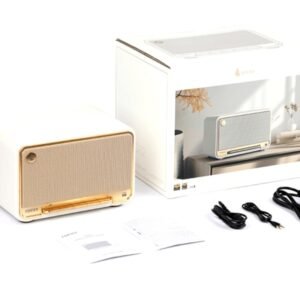 Parlante Portátil Edifier D32 60W Bluetooth 5.3 Retro Blanco