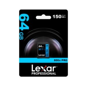 Memoria SDXC Lexar 800X Pro 64GB 150MB/s Blue Series